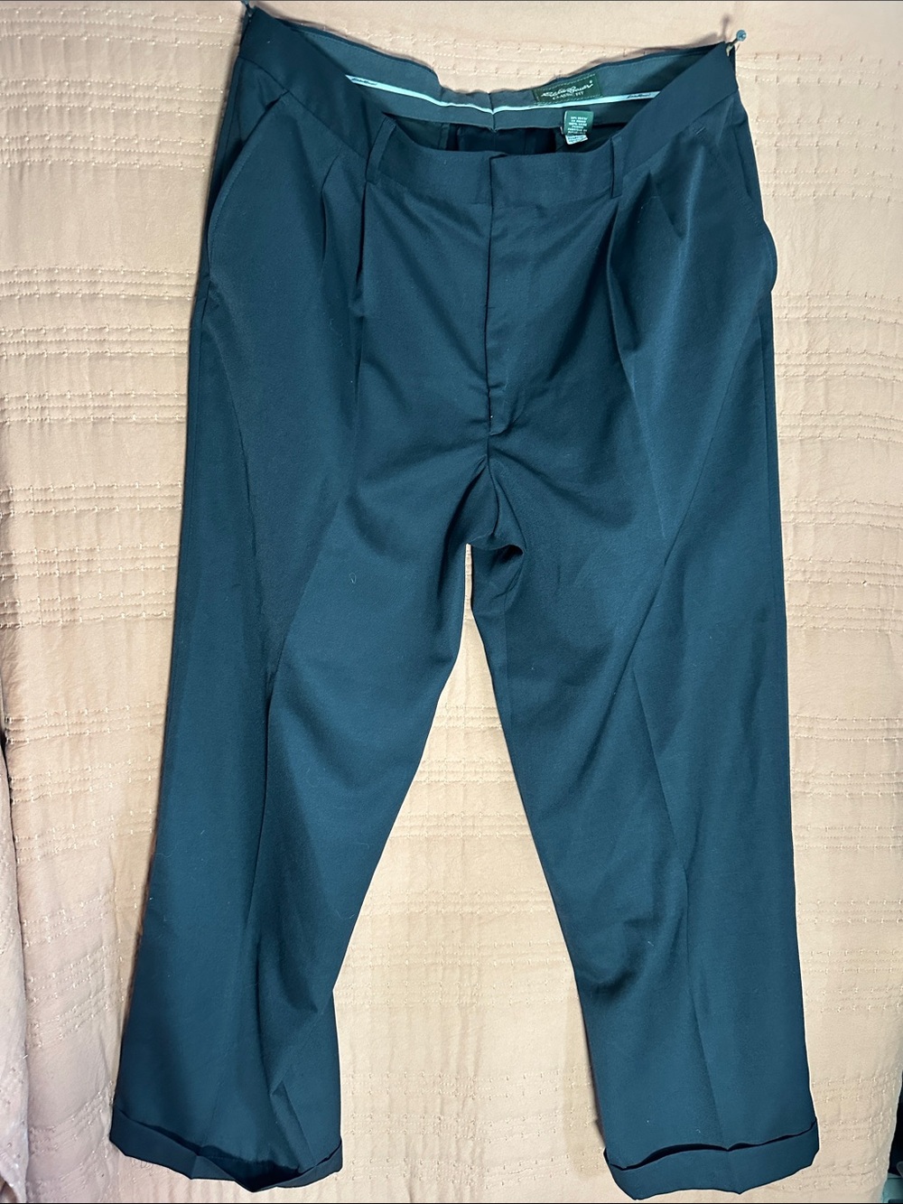 Eddie Bauer Teal Dress Trousers for Men